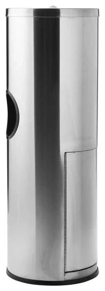 Stainless Steel Standing Wipe Dispenser with Trash Section