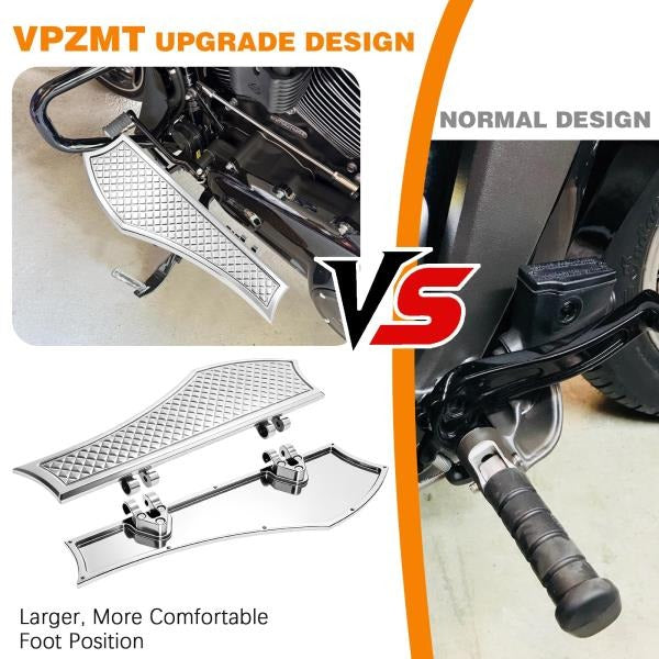 Driver Anti-Slip Stretched Floorboards for Harley Touring