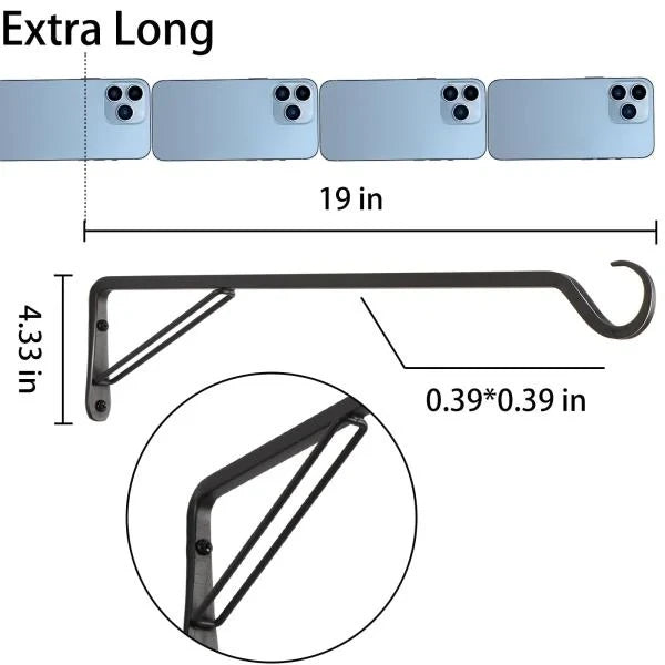 Inch Heavy-Duty Steel Plant Hangers and Bird Feeder Hangers 2 Pack