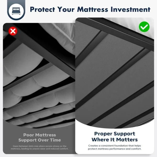 King Bunkie Board 10mm 76 x 80 Black Under Mattress Support
