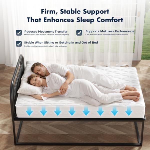 King Bunkie Board 10mm 76 x 80 Black Under Mattress Support
