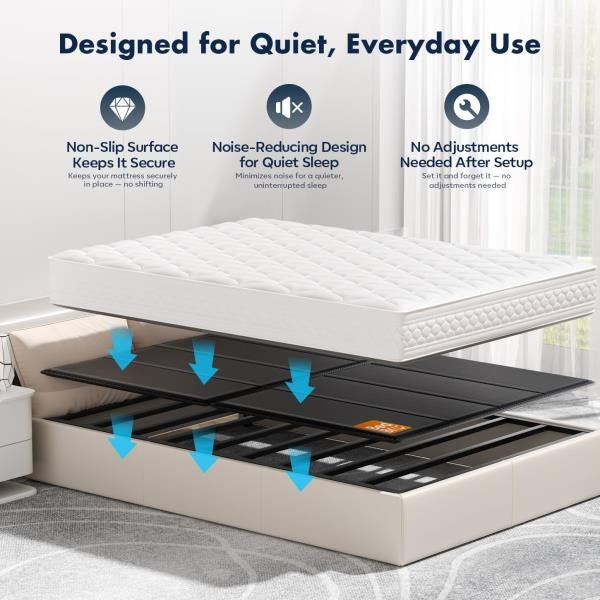 King Bunkie Board 10mm 76 x 80 Black Under Mattress Support