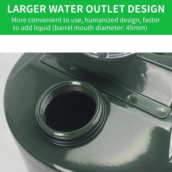 Gallon Square Metal Multi-Purpose Storage Can with Flexible Spout and Pressure Balance Vent Valve