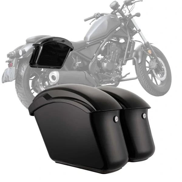 Impact-resistant Motorcycle Hard Saddlebags 22L 11Lx2