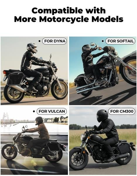 Impact-resistant Motorcycle Hard Saddlebags 22L 11Lx2