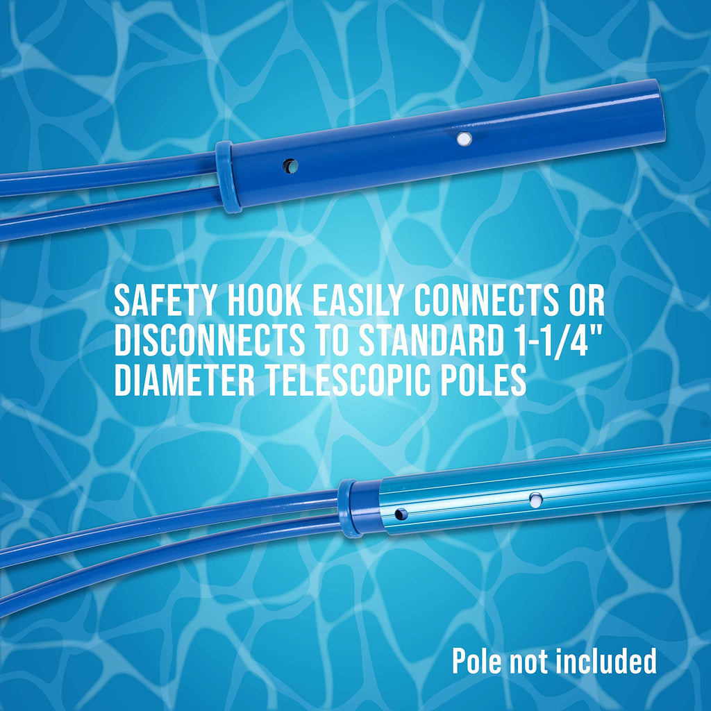 Swimming Pool Safety Hook for Emergency Rescue and Training Fits 1-14 Telescopic Poles $27.00