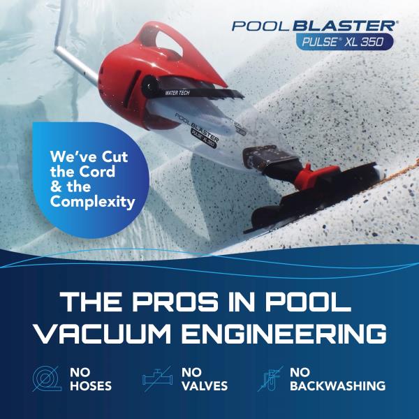 Pulse XL 350 Cordless Pool Vacuum for Inground  Above Ground Pools
