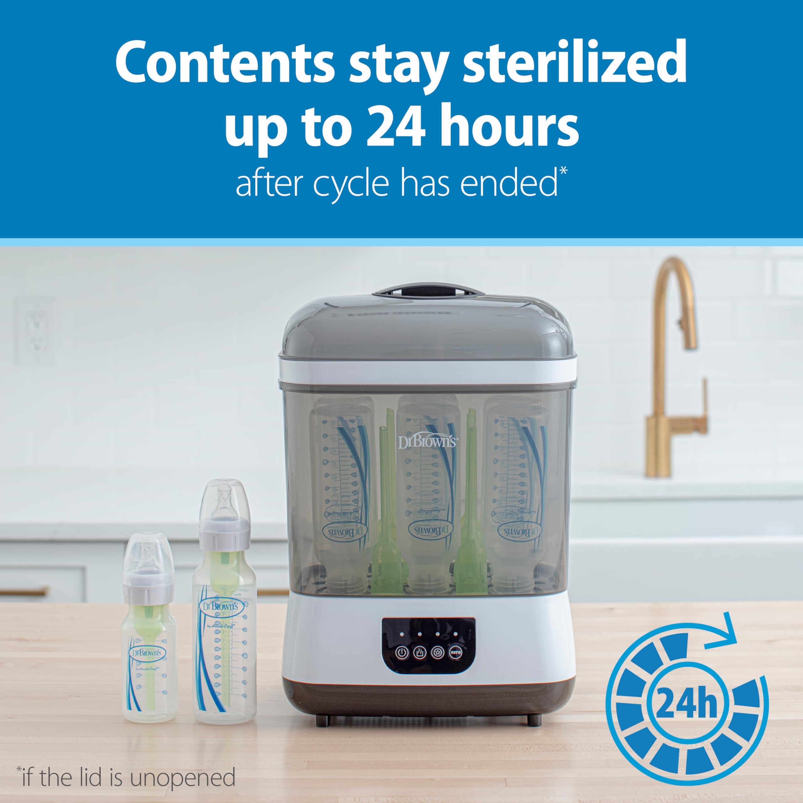 Dr. Browns All-in-One Baby Bottle Sterilizer  Dryer 4-in-1 for Newborn Essentials
