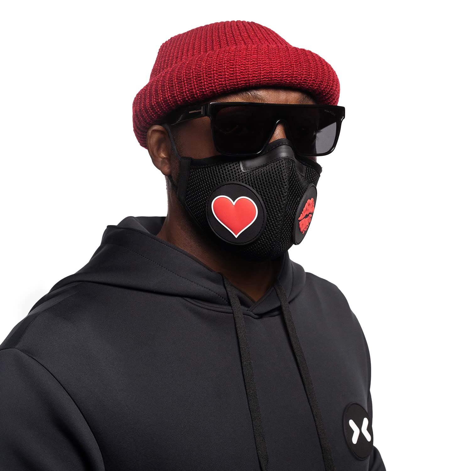 Fabric Face Mask System with Filter Inserts and Scented Stickers