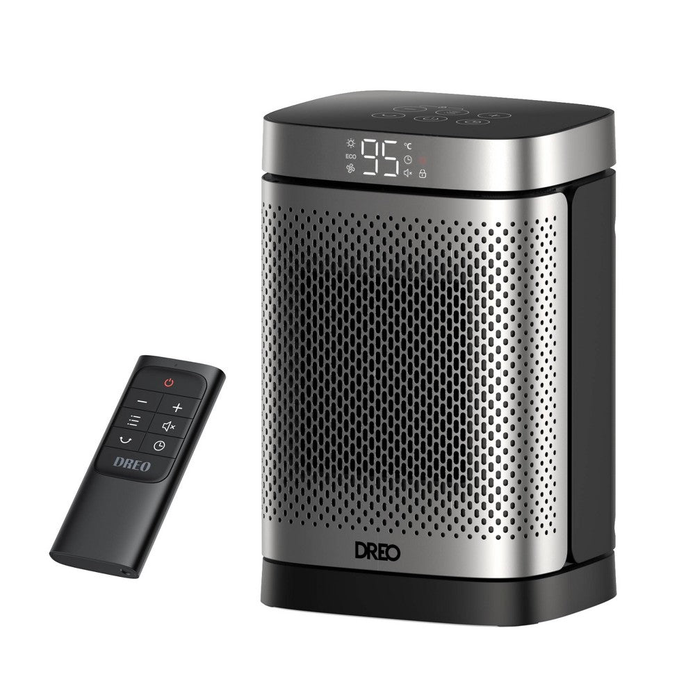 W Atom Core Portable Oscillating Ceramic Space Heater w Remote Thermostat  12H Timer