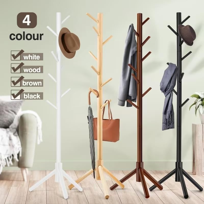 Adjustable Height Black Coat Stand with 3 Prong Legs Retail $13.50