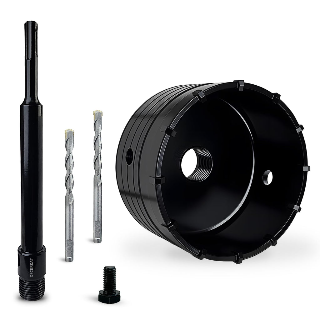 Black Hole Saw Kit for Concrete Brick Masonry with SDS Plus