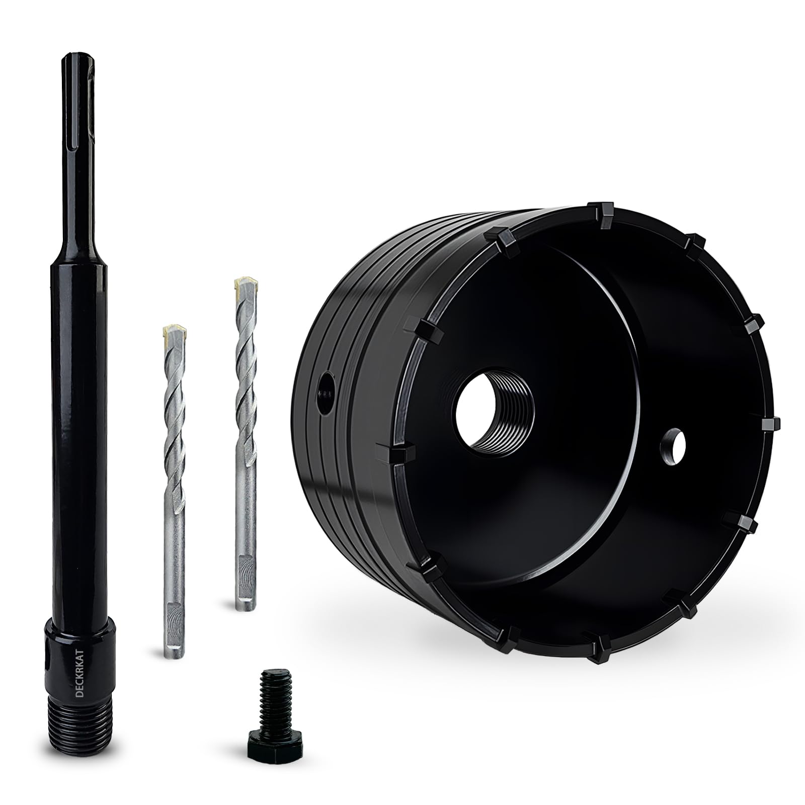 Black Hole Saw Kit for Concrete Brick Masonry with SDS Plus