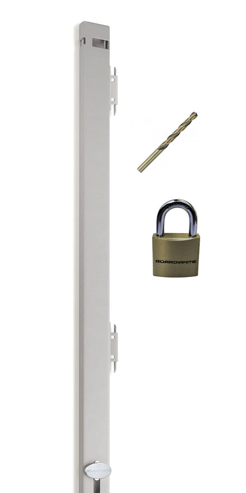 Beige File Cabinet Locking Bar for 5 Drawer Cabinets with Padlock  Cobalt Drill Bit