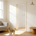 75 Extra Tall Cat Gate Adjustable 27.56-37.02 Wide Pressure Mount White
