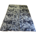 Gray Abstract Pattern Plush Shag Rug 88 x 107