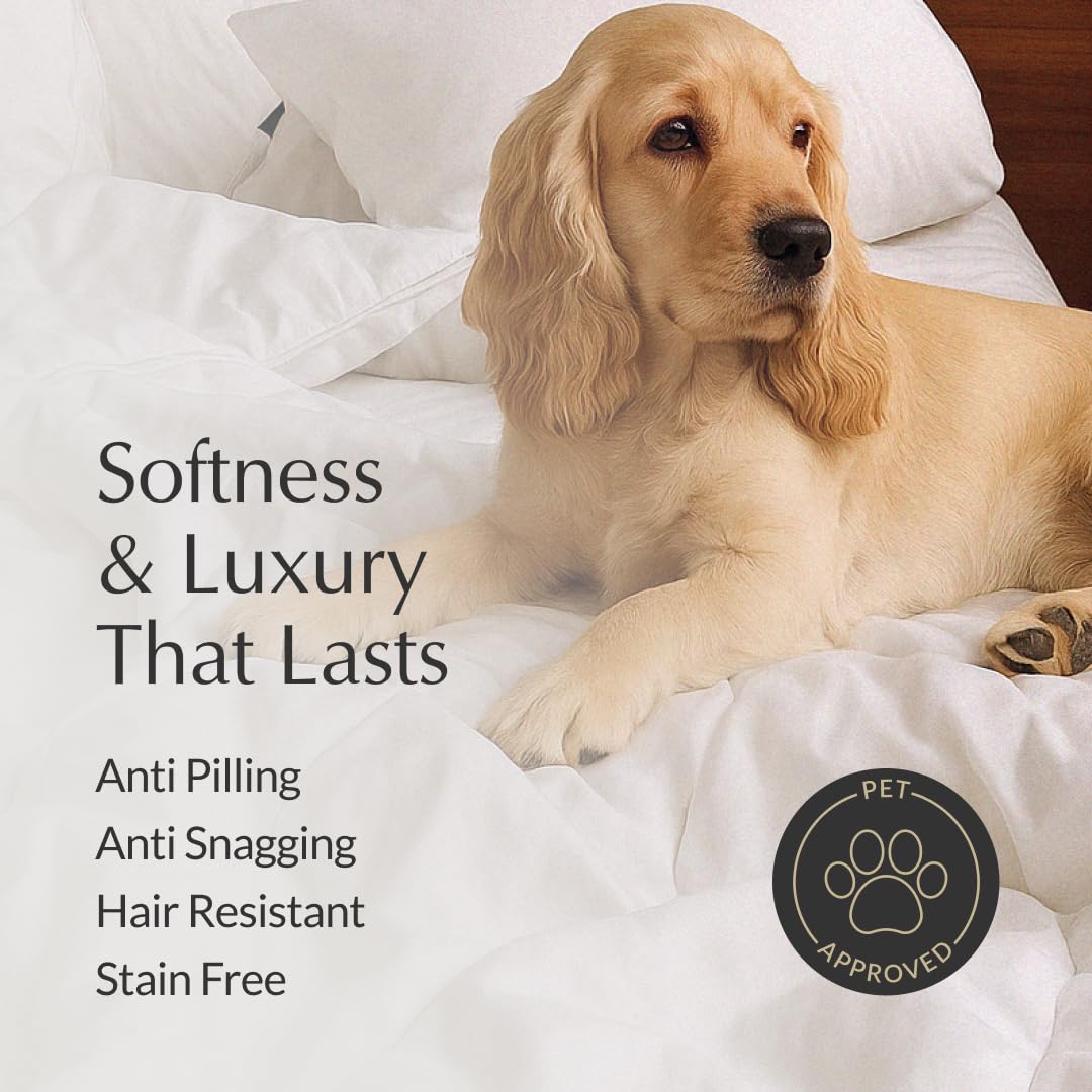 Cloud Cooling Comforter Duvet Insert All-Season Temperature-Regulating Eucalyptus Lyocell KingCal King White