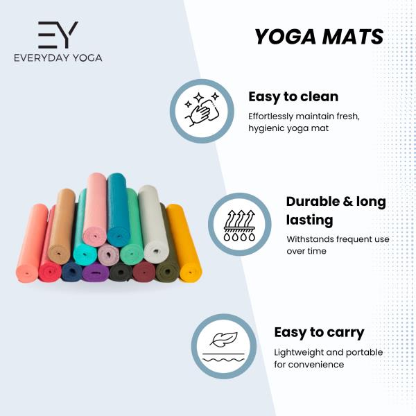 Everyday Yoga Mat 72 x 24 Inch 5mm - True Navy Retail $27.00