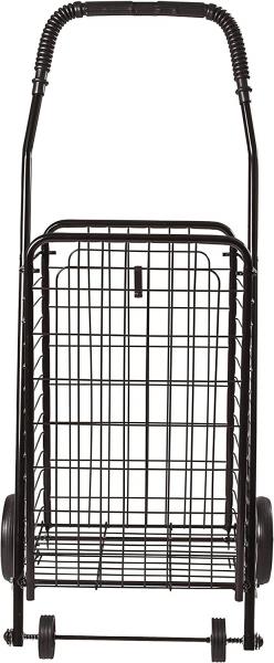 Folding Utility Cart with Wheels Stair Climber for Grocery and Laundry 7.5 Pounds 90 Pound Capacity