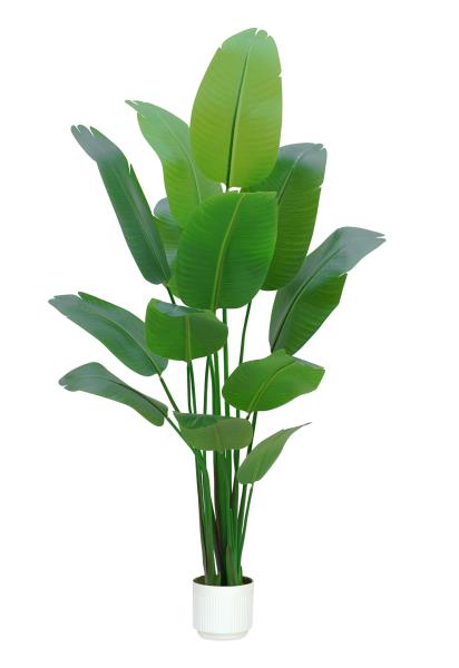 7 ft Artificial Bird of Paradise Plant Faux Indoor Tropical Tree with 13 Trunks