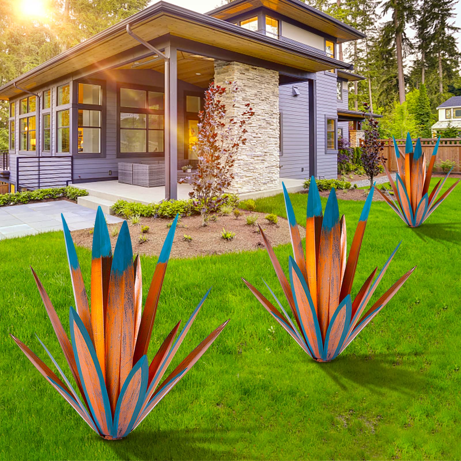 Metal DIY Tequila Agave Plant Garden Sculpture