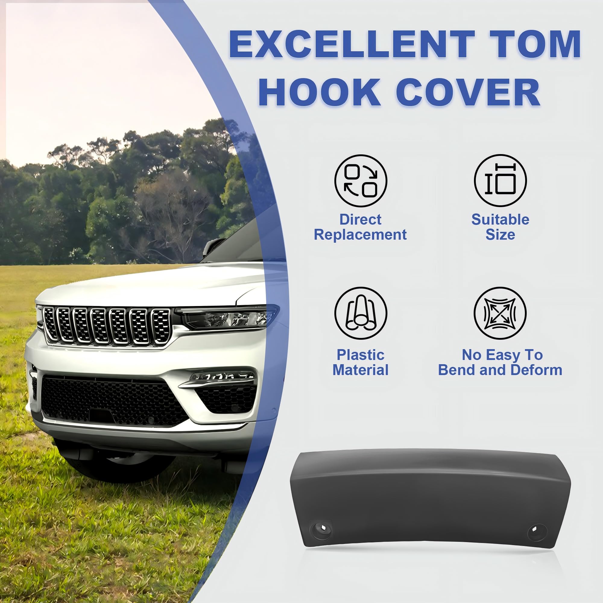 Rear Trailer Hitch Cover Panel for 2014-2021 Jeep Grand Cherokee and 2022 Grand Cherokee WK $33.00 Retail $44.00