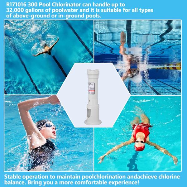 R171016 Automatic Pool Chlorinator 300 Feeder Assembly Kit with Check Valve 3.75 Pounds $82.00