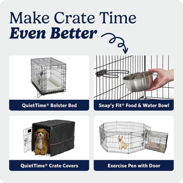 Midwest 36-Inch Single Door iCrate, for Medium-Large Breeds, 41-70 lbs Retail $61.00