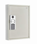 60-Key Wall Mount Lock Box with Digital Code White