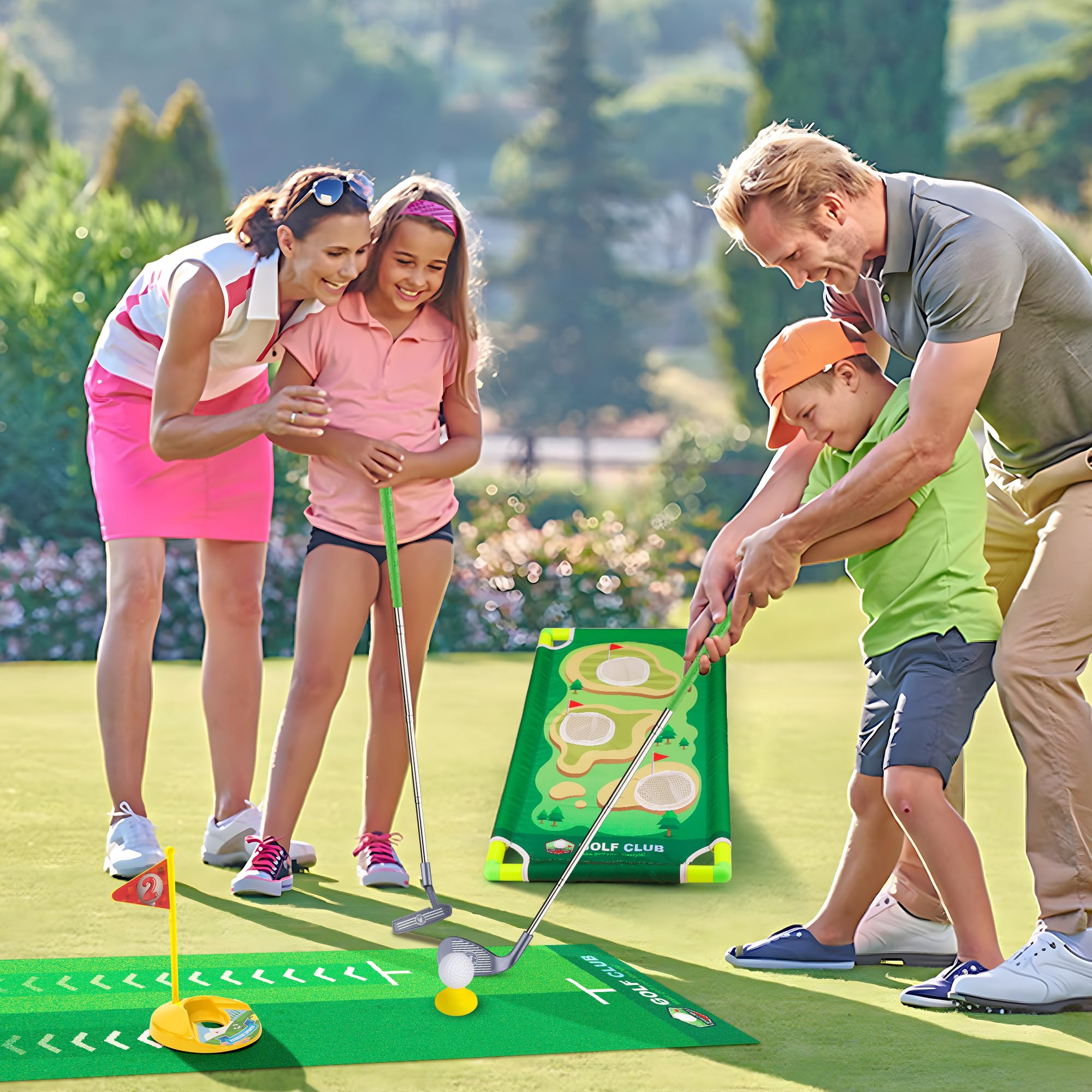 Multicolored Plastic Toy Golf Club for Kids 3-5 Year Old