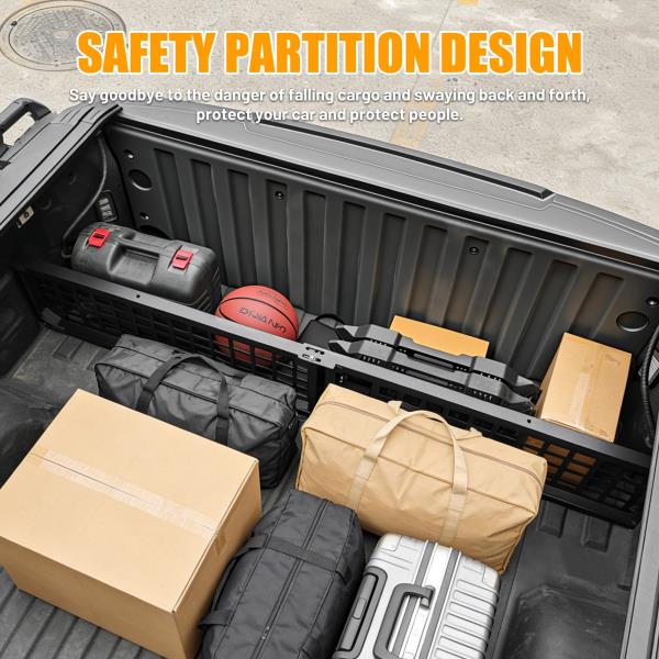 Truck Bed Divider Compatible with 2019-2025 Chevy Silverado&GMC Sierra 1500
