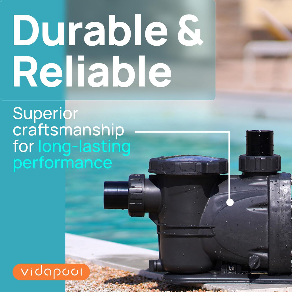 InAbove Ground Self Priming Pool Pump with Timer 2HP 8120 GPH 220V