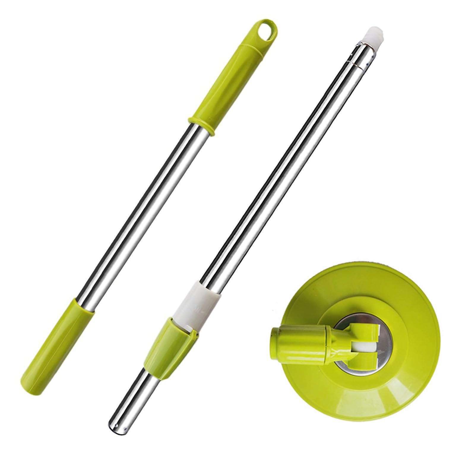 Open-Box New Midremer Extendable 49-inch Stainless Steel Spin Mop Handle Replacement Retail $28.00