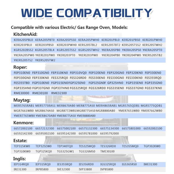 Pcs Range Oven Racks W10256908 for WhirlpoolKitchenAid 24 x 15.75