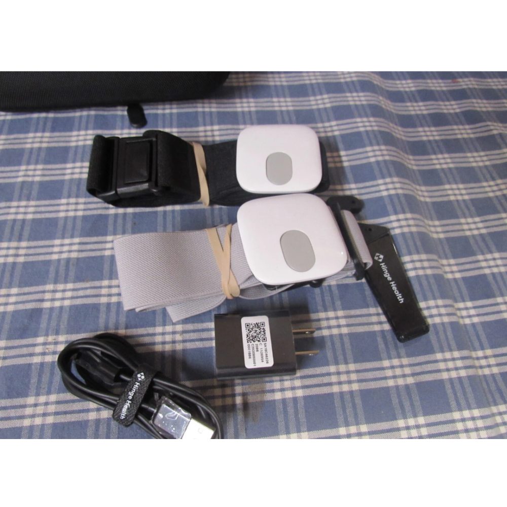 Open-Box New Hinge Health Digital Health Device Kit with Wearable Sensors  Case. Retail $75.00
