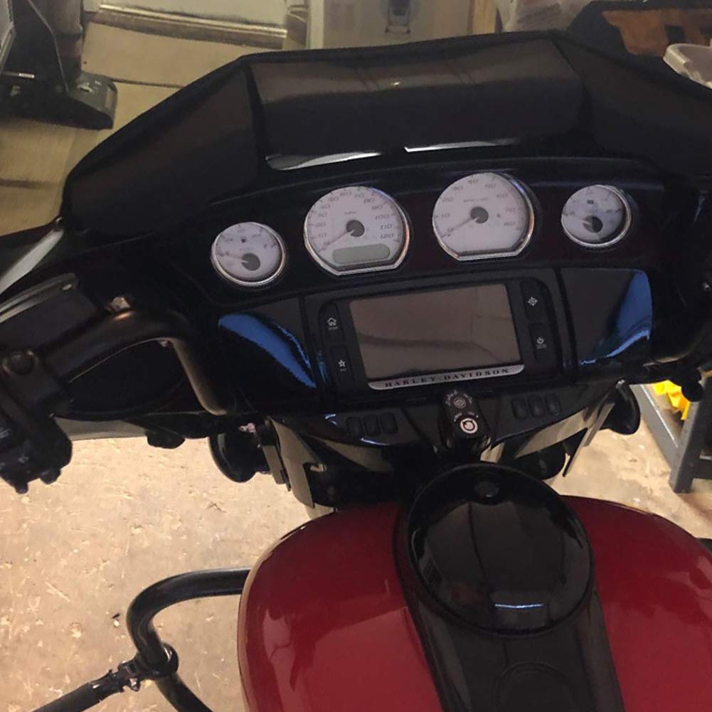 Return Item WOWTK Three-Pocket Batwing Fairing Pouch for Harley Touring 2014-UP Retail $39.00