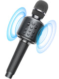 Wireless Bluetooth Karaoke Microphone Built-in Speaker 10H Playback Duet Mode Gray Retail $35.00