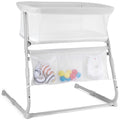 Baby Bedside Bassinet 5-Level Adjustable Height - White