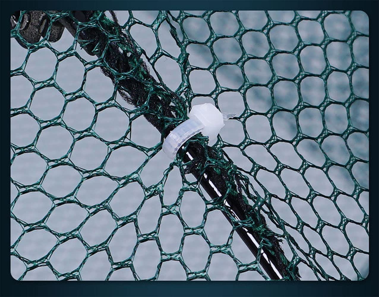 -Pack Foldable Green Fishing Bait Trap Cast Net Cage w18ft Nylon Rope