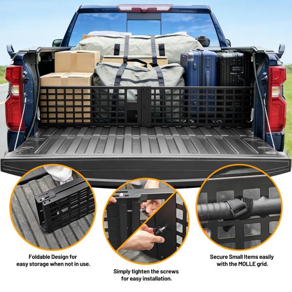 Truck Bed Divider Compatible with 2019-2025 Chevy Silverado&GMC Sierra 1500