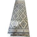 Franklin Geometric Diamond Runner Rug 25 x 86 Gray  Cream