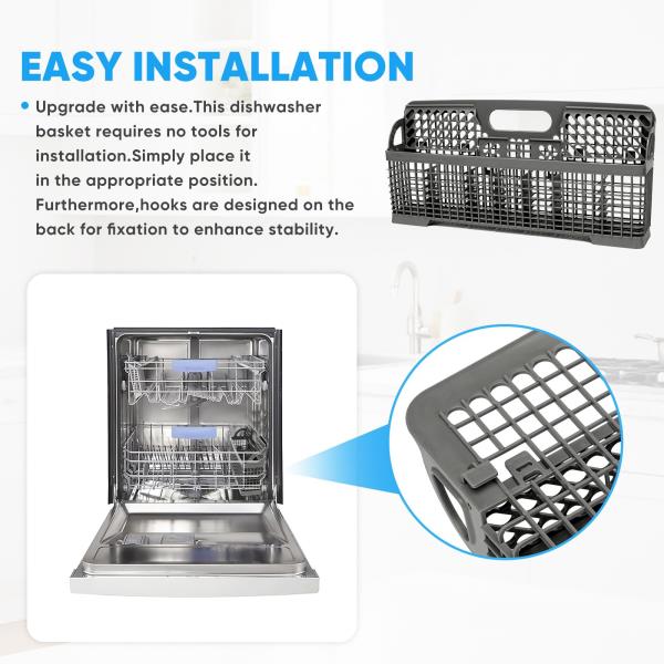 Universal Dishwasher Silverware Basket Replacement WP8562043 8531233