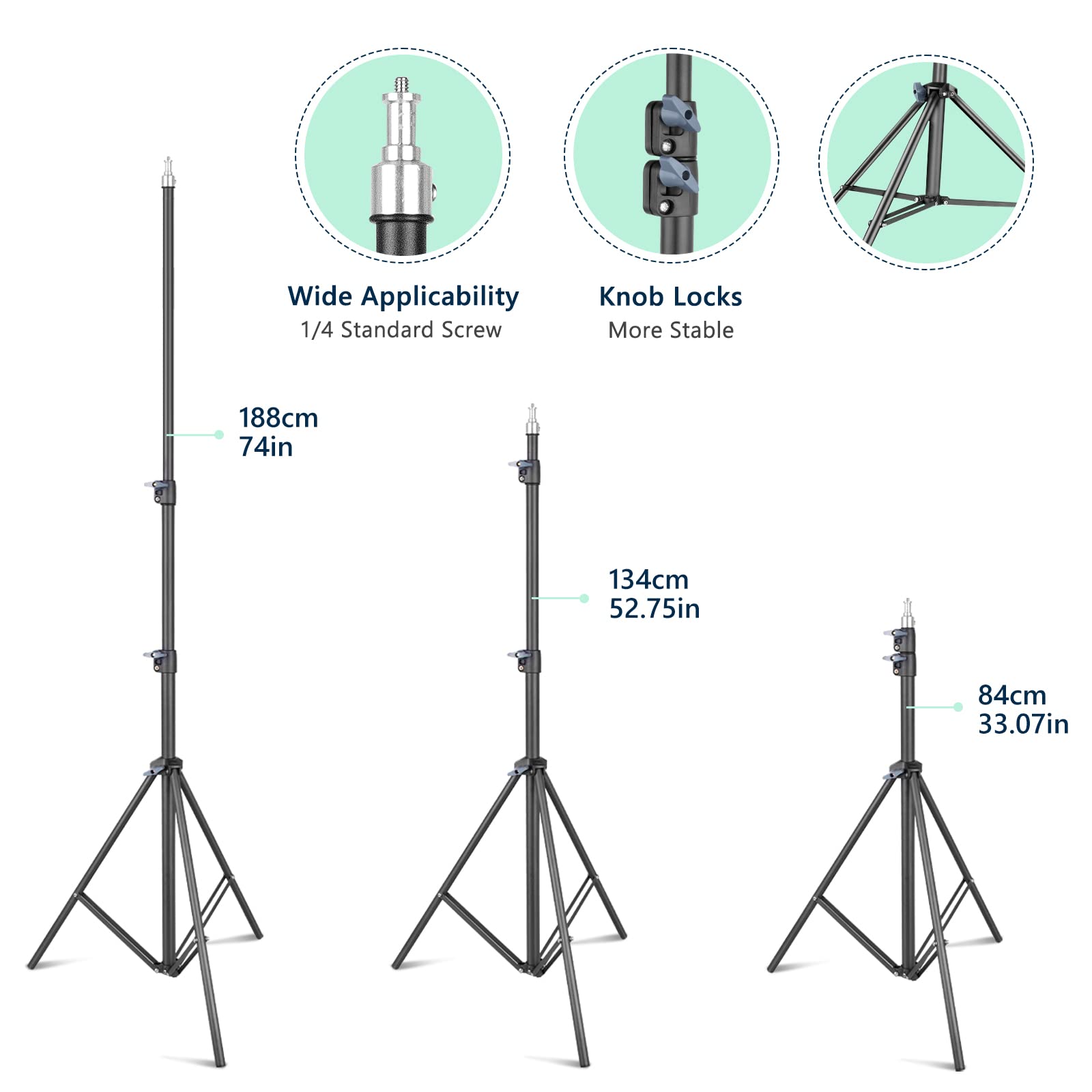 Open-Box New Torjim 2x 27 LED Softbox Photography Lighting Kit 3000-7500K.