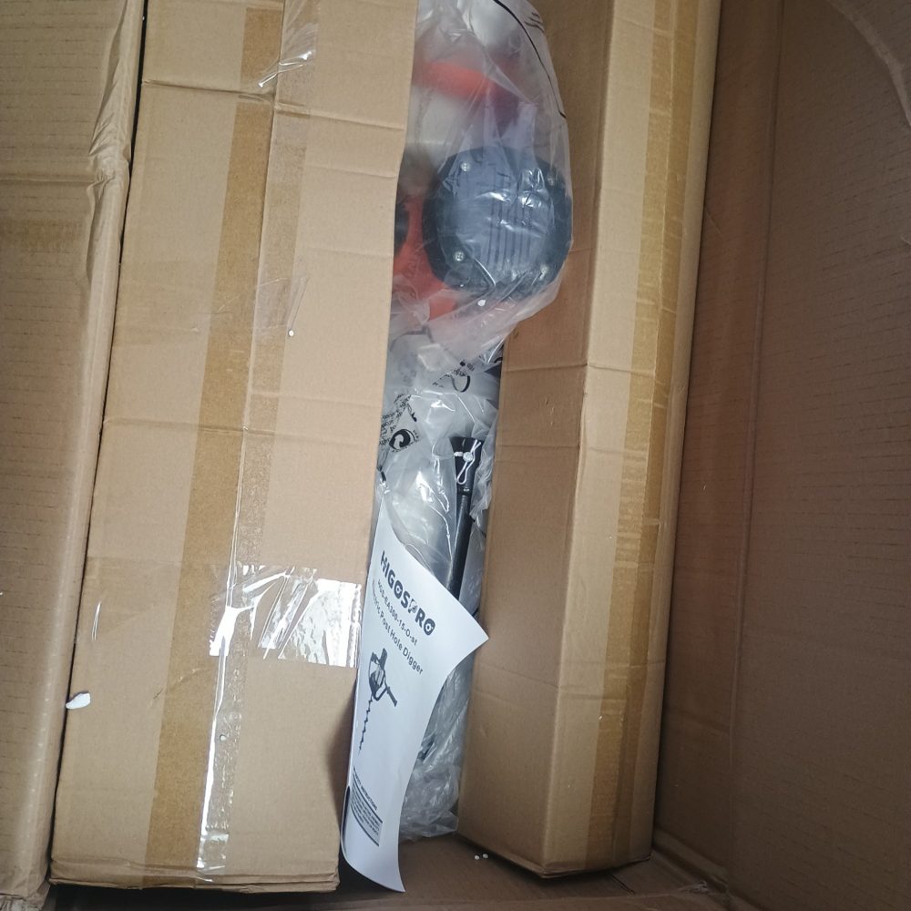 New HIGOSPRO 1500W Electric Post-Hole Digger with 6  4 Auger Bits Retail $205.00