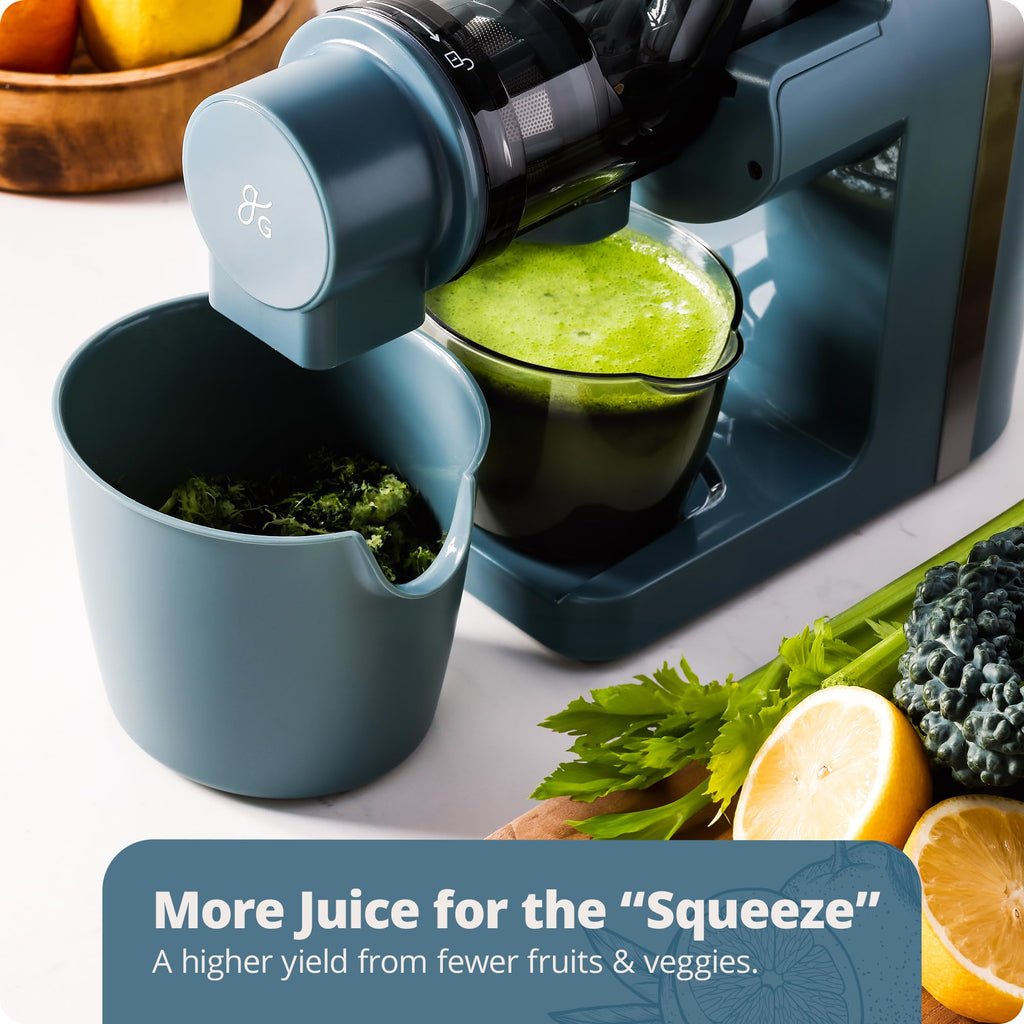 Greater Goods Cold Press Juicer Stone Blue