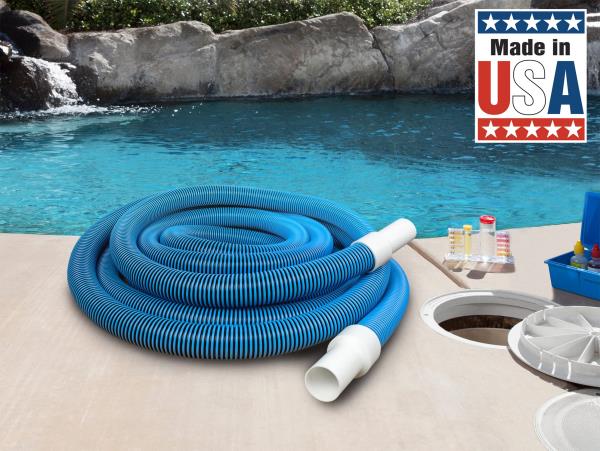 Poolmaster Manual Pool Vacuum Hose 30 Ft x 1-12 Kink-Free Blue - $40.00