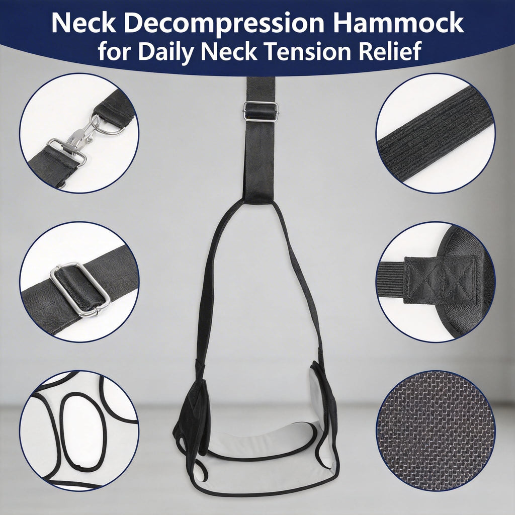 Open-Box New Lixzordian Cervical Neck Traction Device w Ear Holes - Neck Hammock Retail $22.00