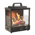 Portable Tabletop Propane Gas Fire Pit 8200 BTU Black