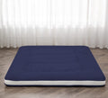 Japanese Floor Futon Mattress Extra Thick Folding Roll Up Navyblue