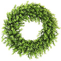 Real Touch Artificial Boxwood Wreath Green 22-23 Diameter